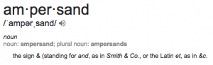 Ampersand definition